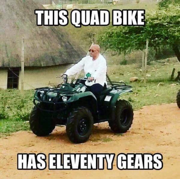 Jacob Zuma Quad Bike